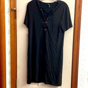 Size Medium White House Black Market Mini Black Dress.